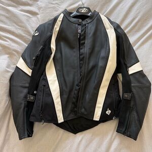 Women’s leather riding jacket